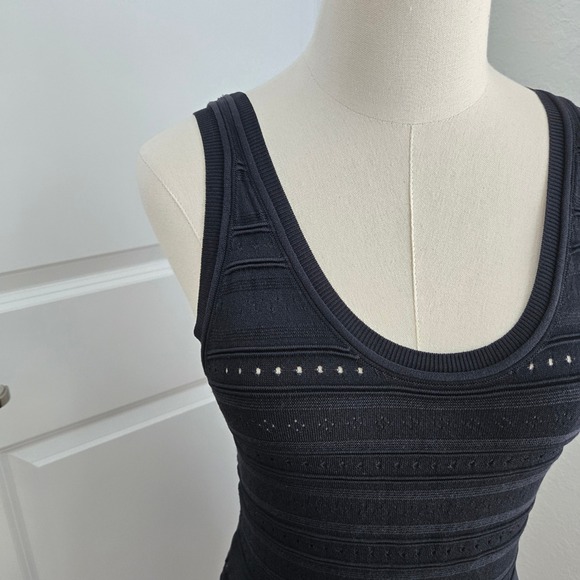 J.Crew Open-Knit Mini Dress Black.‎ Size S CD360 - Picture 4 of 9